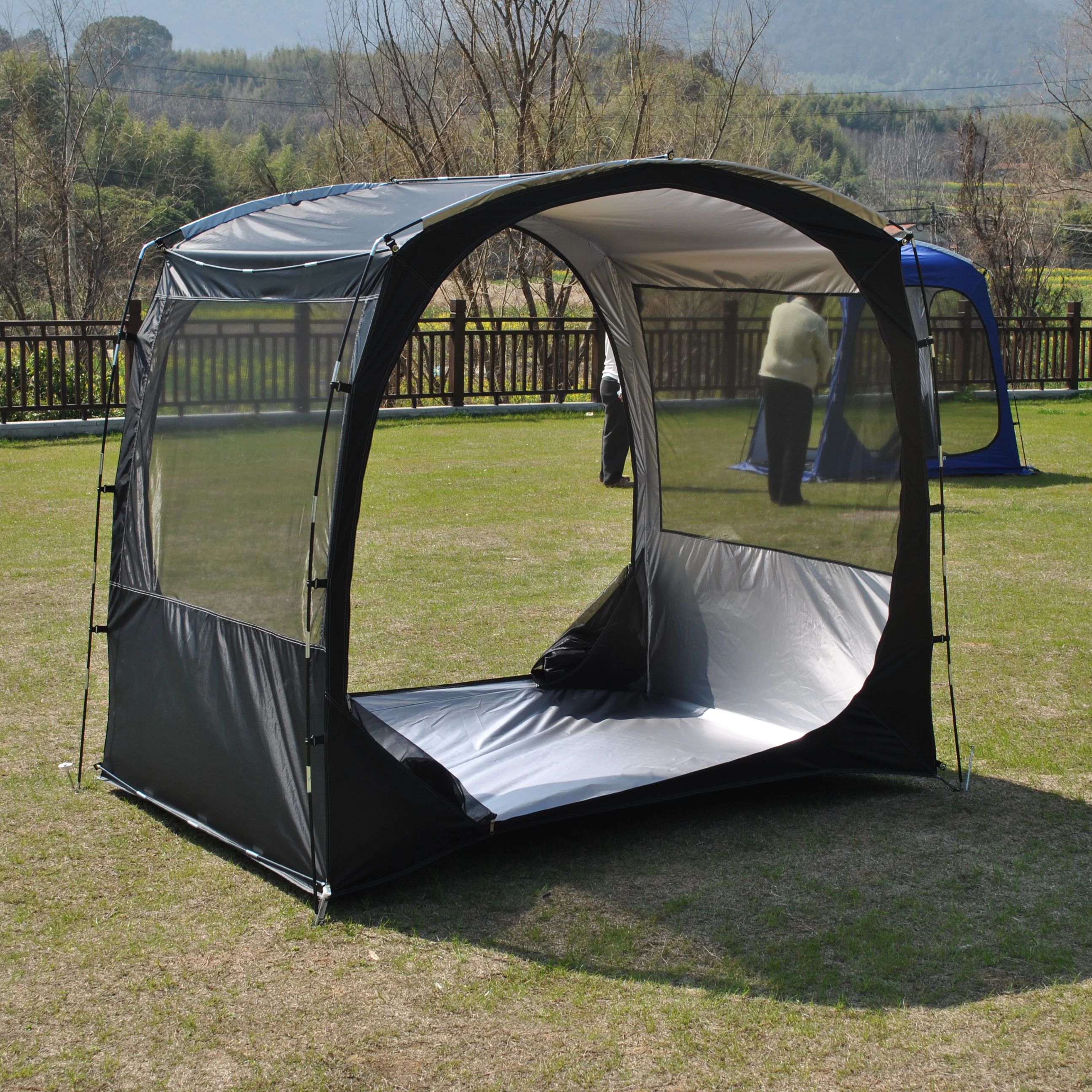 Camping Cooking Canopy - 1-3 Person BBQ Mesh Tent Anti-Mosquito