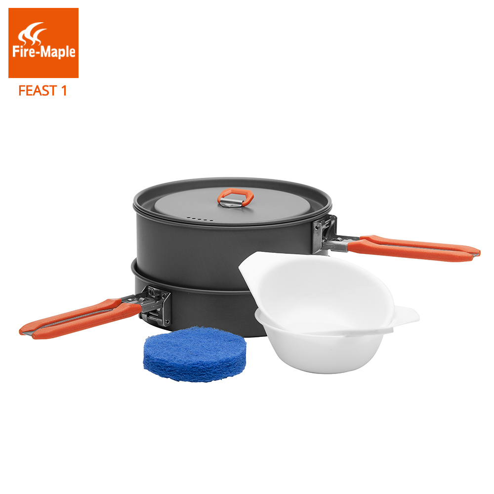Camping Cooking Set With Bag - Fire Maple Feast 1 Outdoor Camping