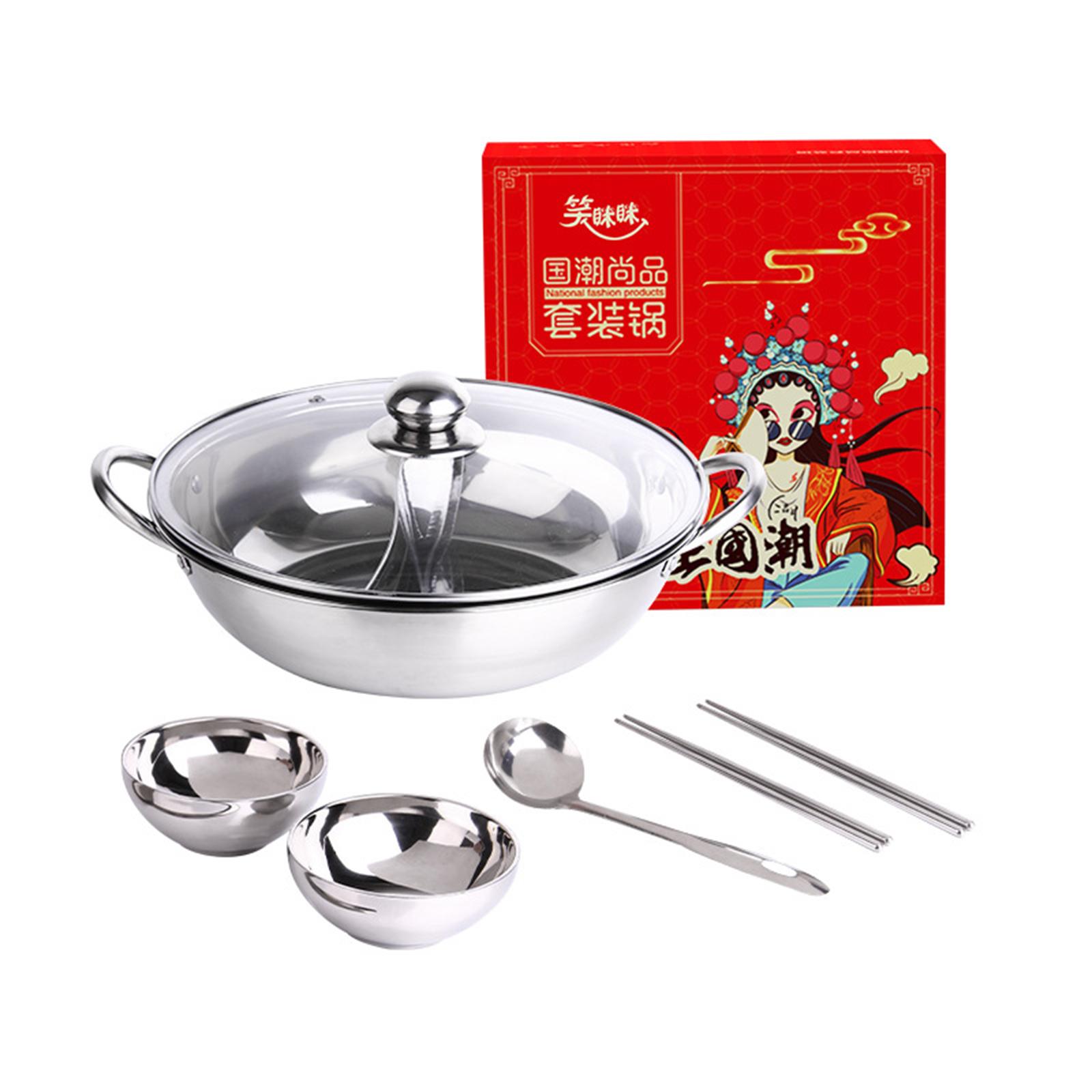 Camping Cooking Pan - Hot Pot Pan Cooker with Glass