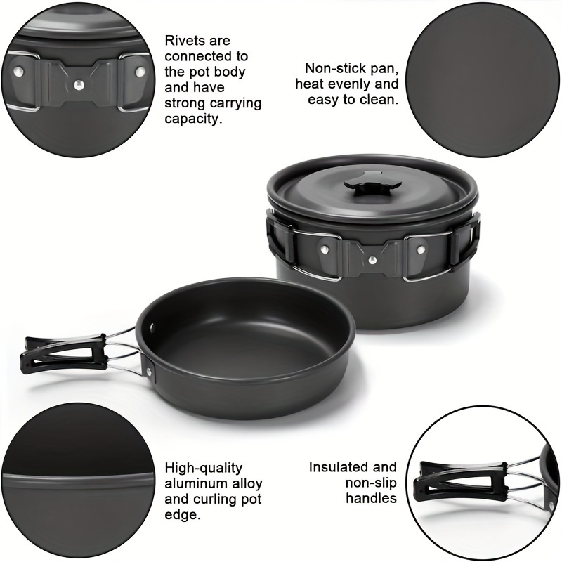 17pcs Camping Cookware Set, Po - Camping Cooking Pan のレビューと価格