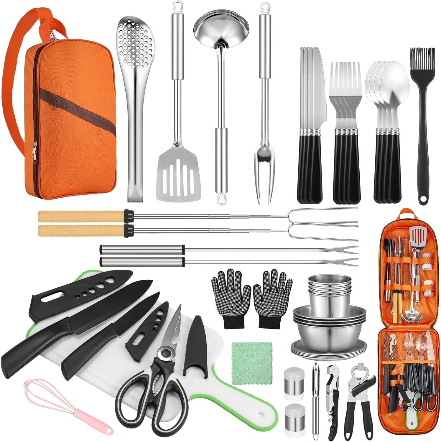 45-Piece Camping Cookware Set  - Camping Cooking Tent のレビューと価格