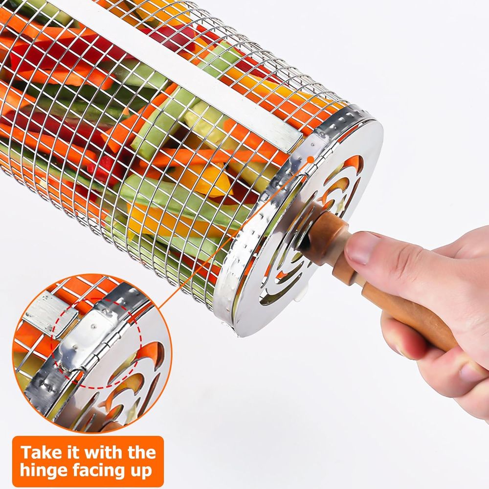 Large Round Stainless Steel Gr - Camping Cooking Area のレビューと価格