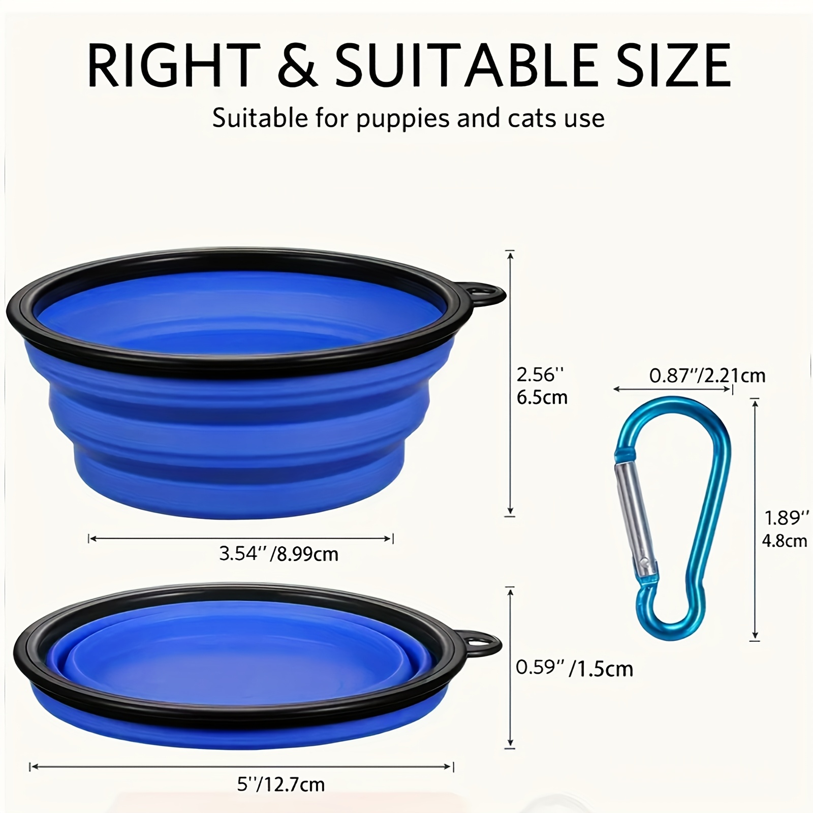 350ML Foldable Silicone Pet Bo - Camping Cooking Bowl のレビューと価格