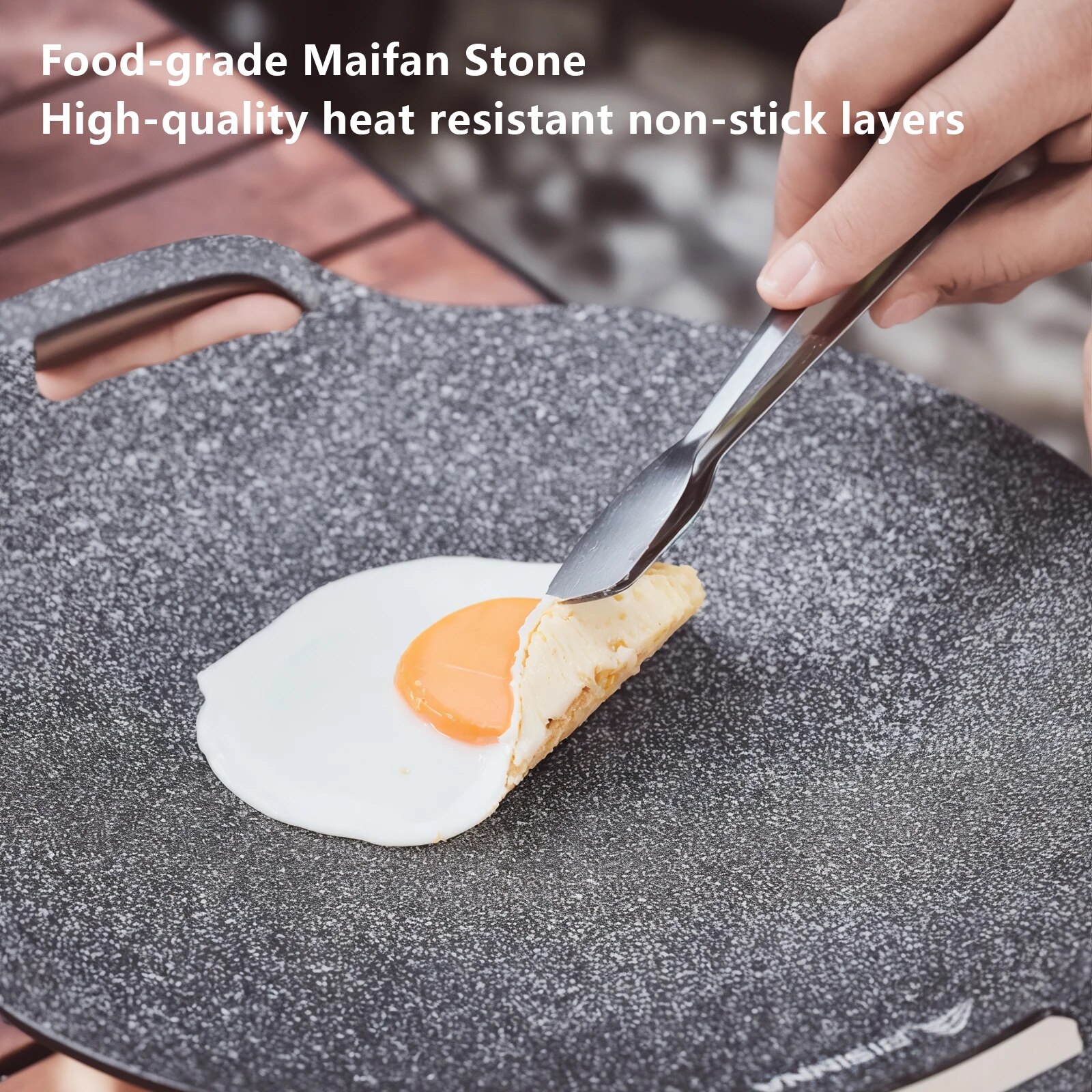 BISINNA 34CM Outdoor BBQ Grill - Camping Cooking Pan のレビューと価格
