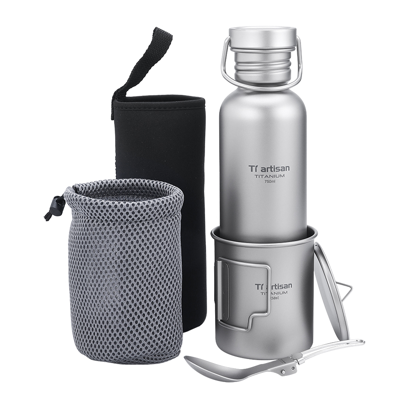 Tiartisan Titanium Cookware 3- - Camping Cooking Set With Bag のレビューと価格