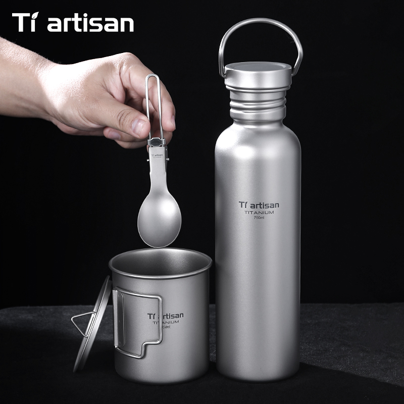 Tiartisan Titanium Cookware 3- - Camping Cooking Set With Bag のレビューと価格