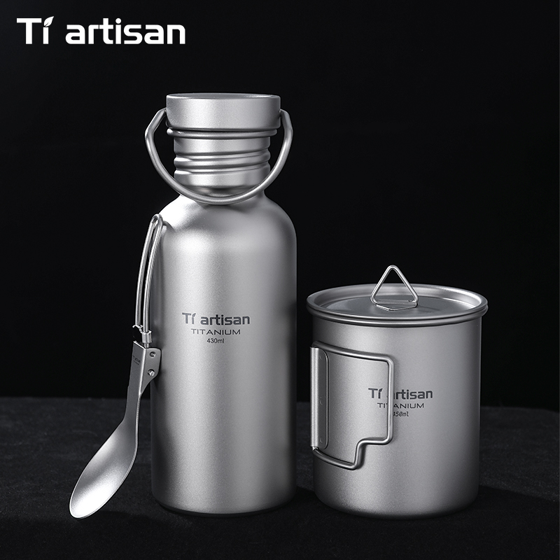 Tiartisan Titanium Cookware 3- - Camping Cooking Set With Bag のレビューと価格