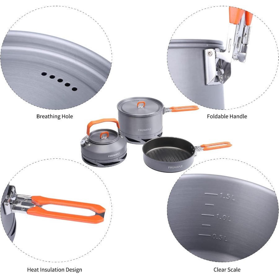 Fire-Maple Feast 4 Piece Campi - Cooking Outdoor Camping のレビューと価格