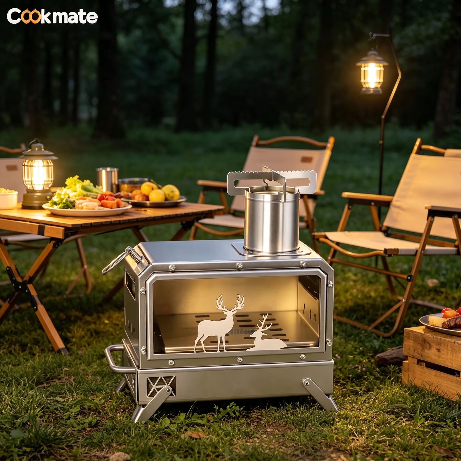 Stainless steel folding firewo - Camping Cooking Area のレビューと価格