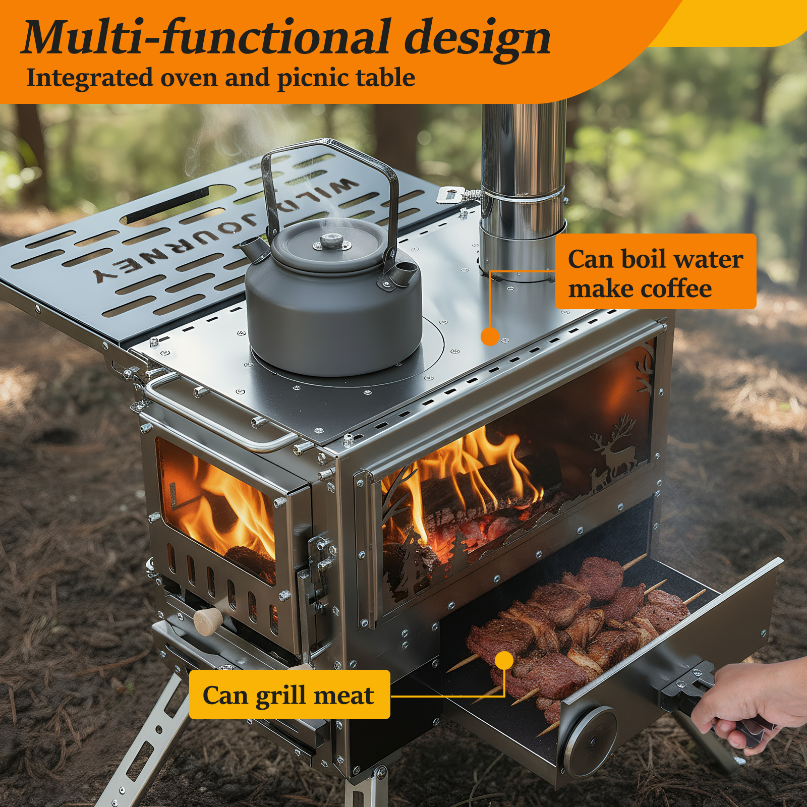 Hot Tent Stove with Oven & Cam - Camping Cooking Tent のレビューと価格