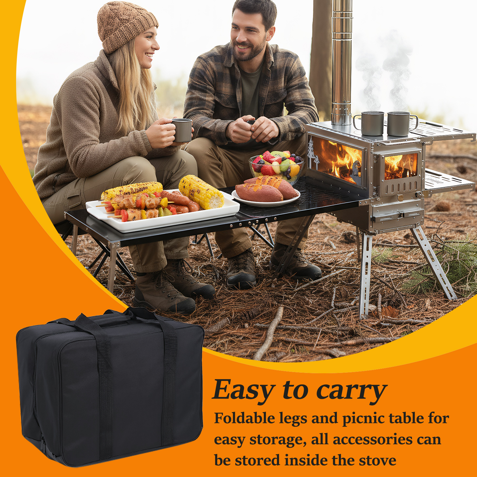 Hot Tent Stove with Oven & Cam - Camping Cooking Tent のレビューと価格
