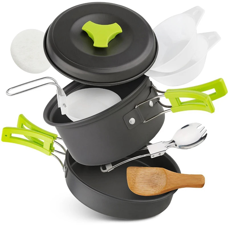 Portable Durable Camping Cookw - Camping Cooking Set With Bag のレビューと価格