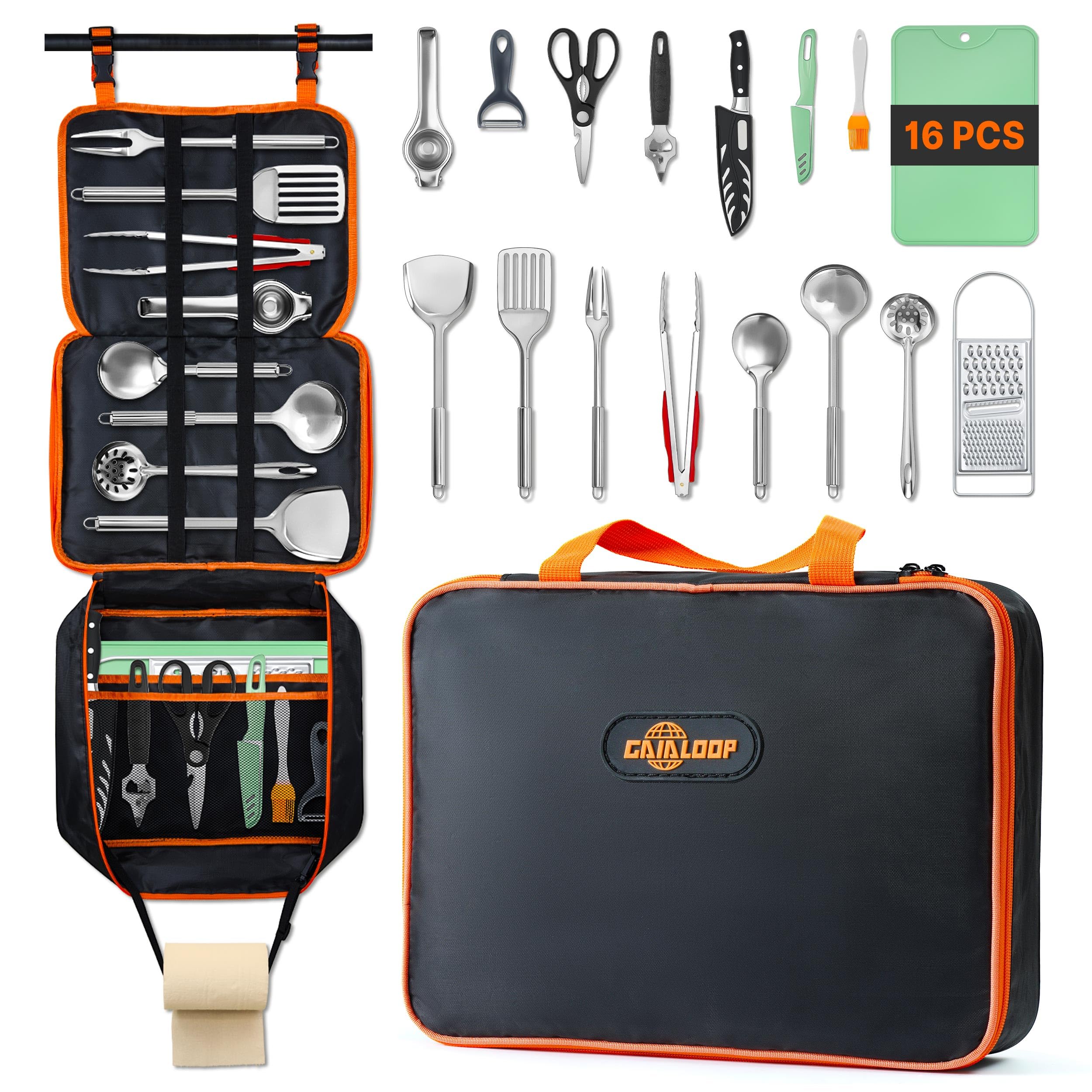 Camping Cooking Utensils Set C - Camping Cooking Set With Bag のレビューと価格