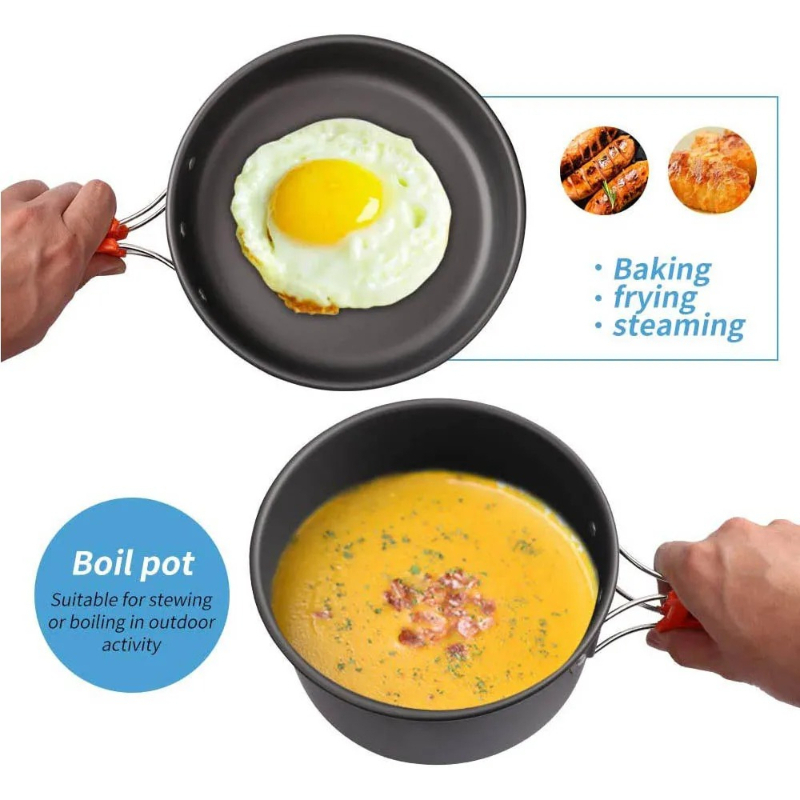 Camping Cooking Set, Outdoor K - Camping Cooking Set With Bag のレビューと価格