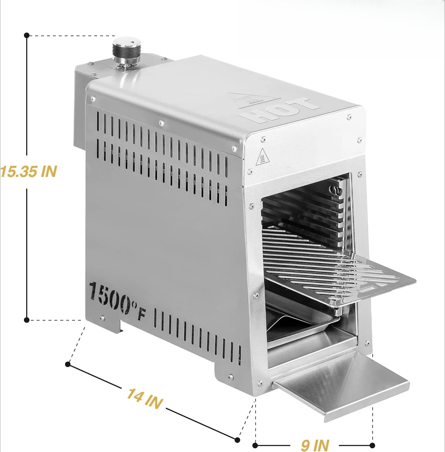 Stainless Steel Propane Grill  - Camping Cooking Broiler のレビューと価格