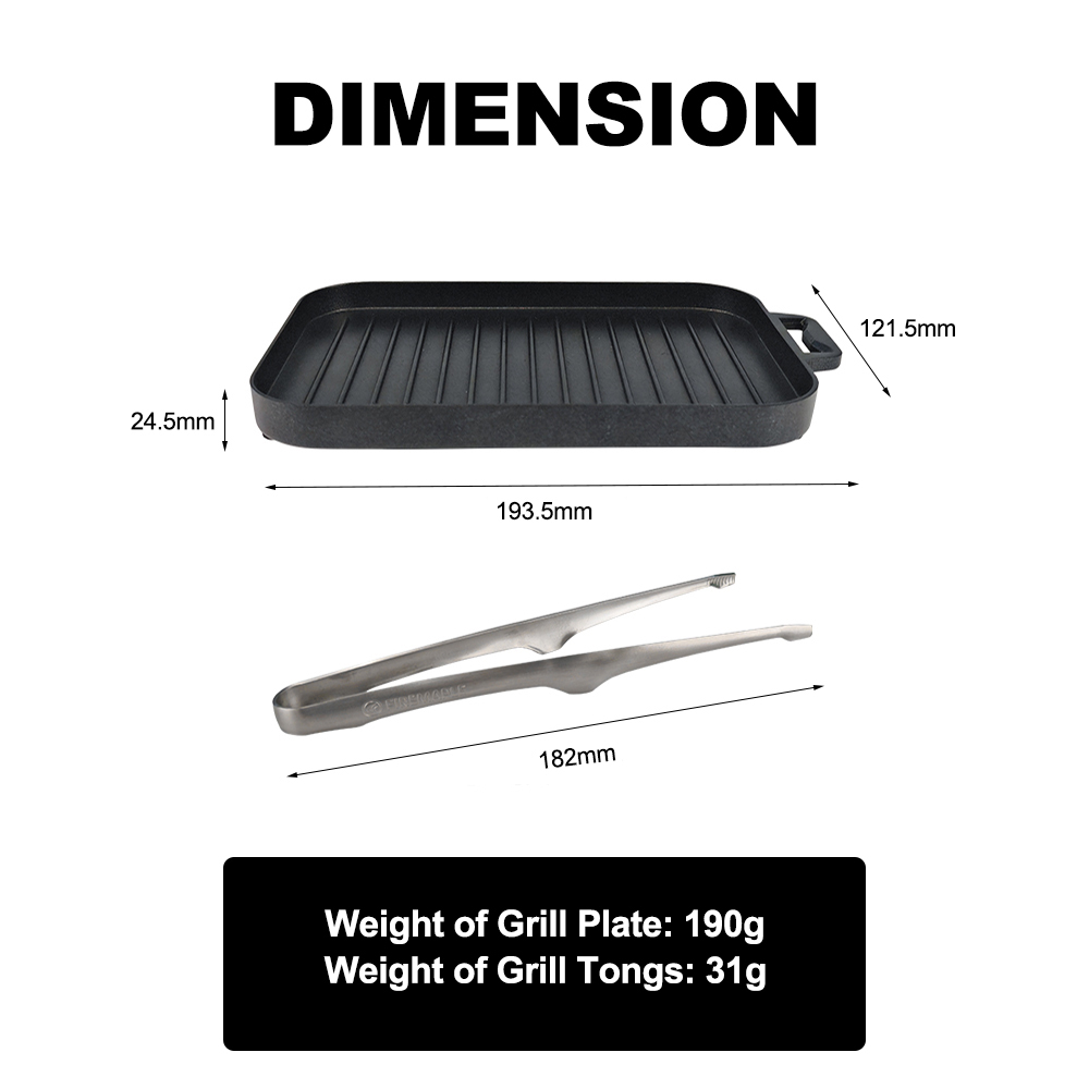 FireMaple Mini Grill Plate Set - Camping Cooking On Fire のレビューと価格