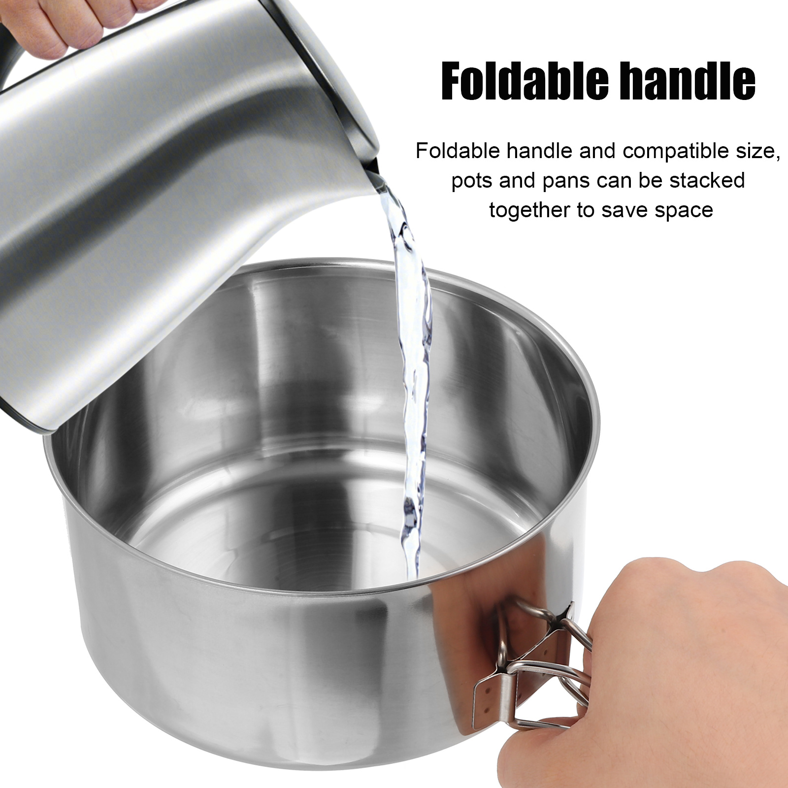 4Pcs Stainless Steel Camping C - Camping Cooking In Forest のレビューと価格