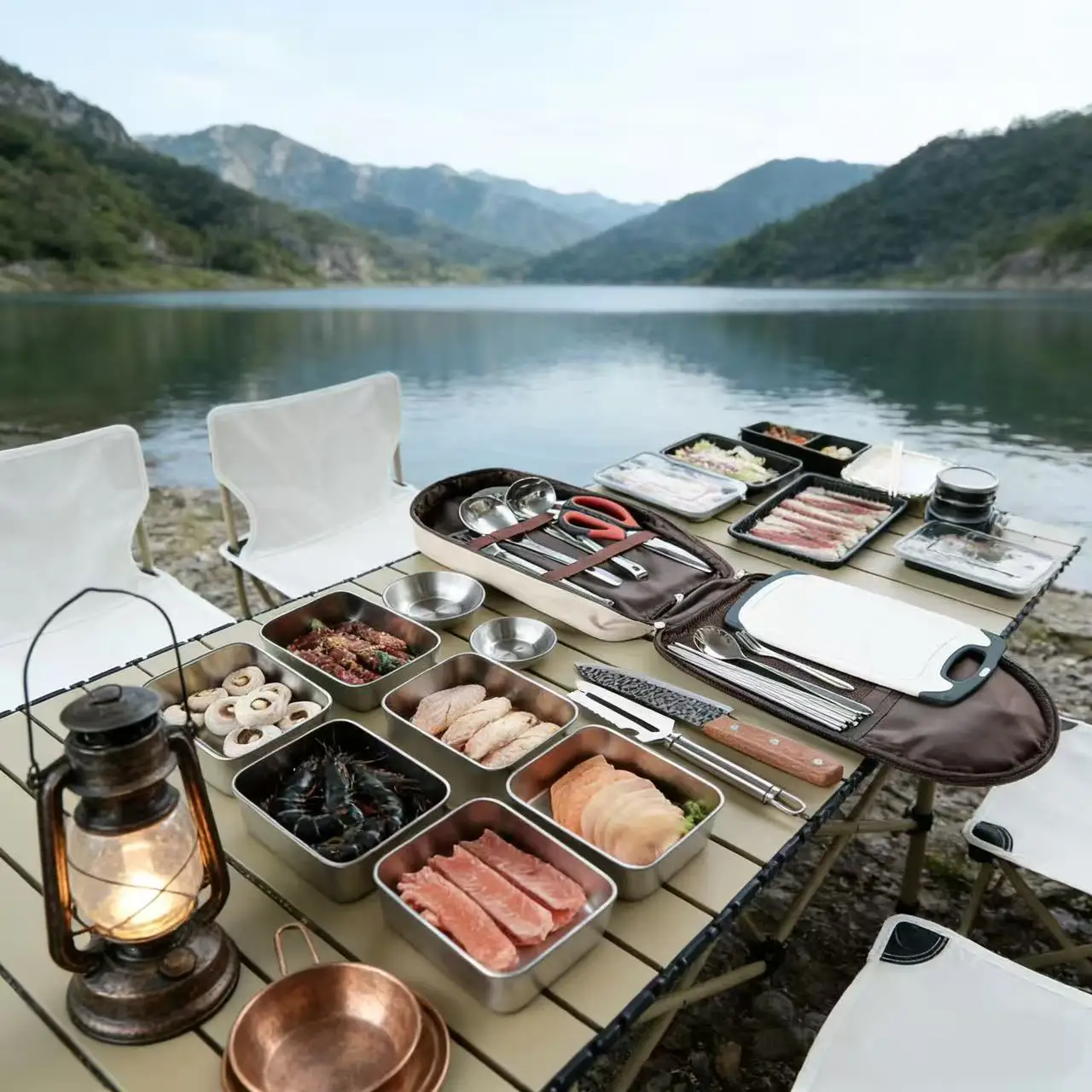 Multifunctional Portable Campi - Camping Cooking Set With Bag のレビューと価格