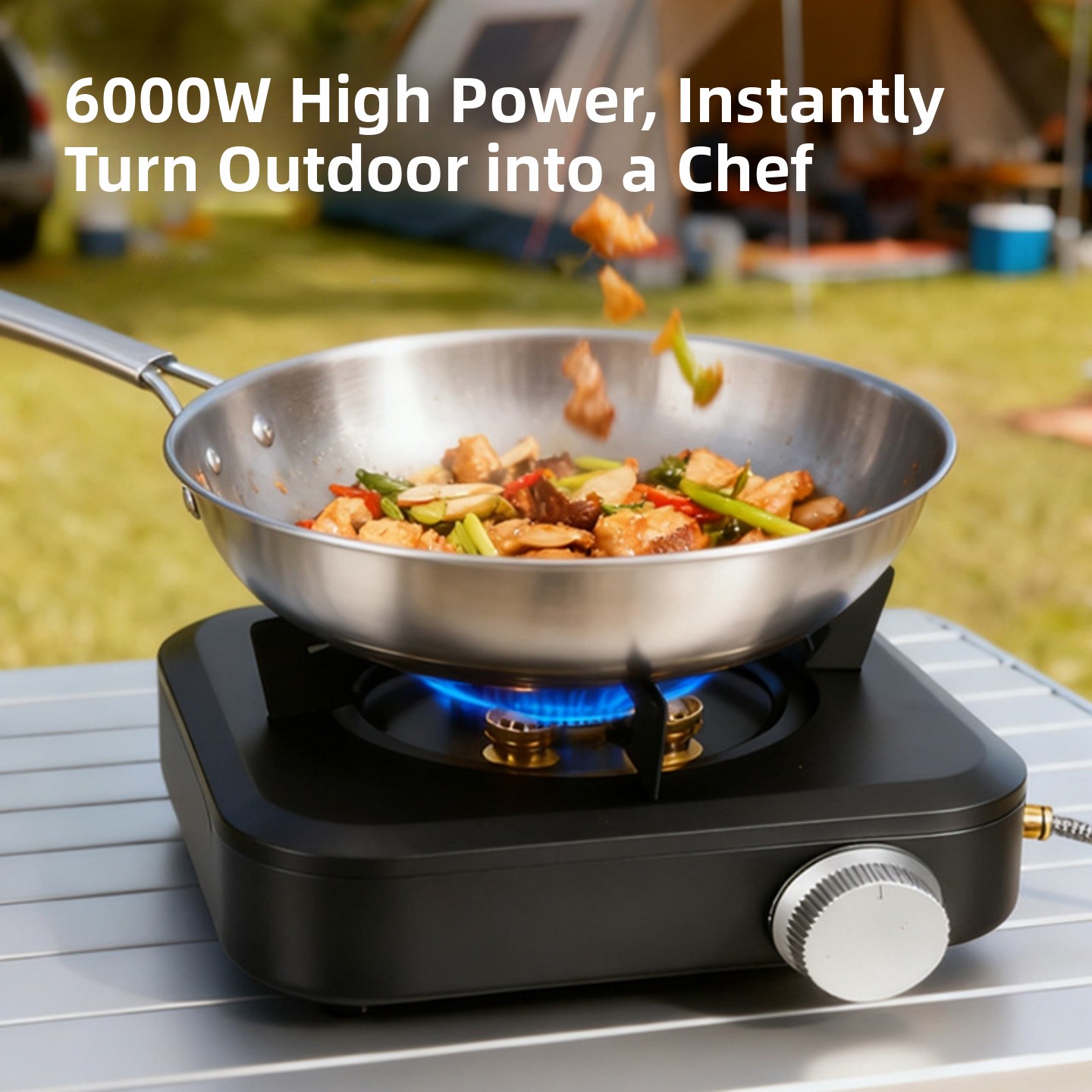 Portable Outdoor Camping Stove - Camping Cooking On Fire のレビューと価格