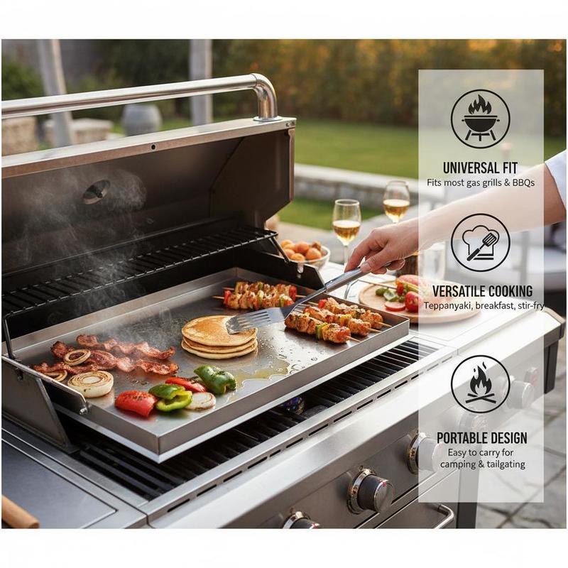 Flat Top Grill Plate 23x16 inc - Camping Cooking Area のレビューと価格