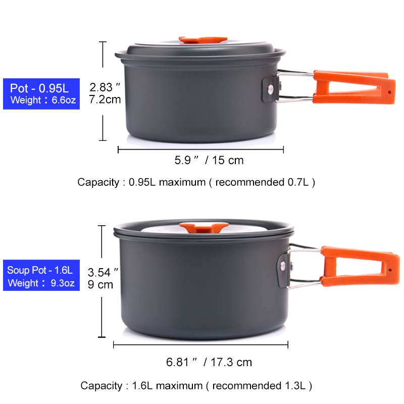 Widesea Camping Outdoor Cookwa - Camping Cooking Ware Set のレビューと価格
