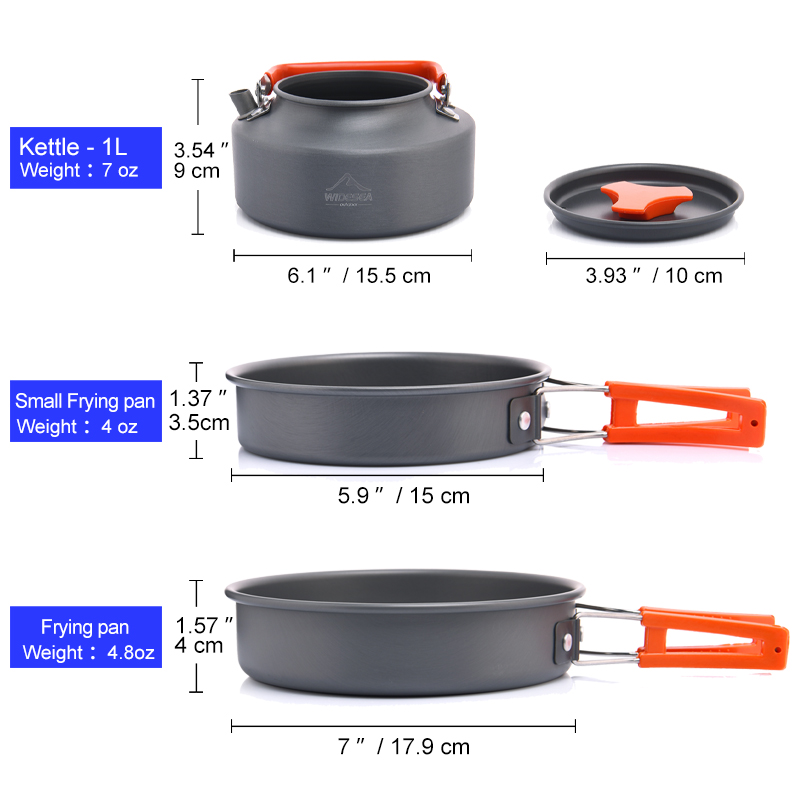 Widesea Camping Outdoor Cookwa - Camping Cooking Ware Set のレビューと価格