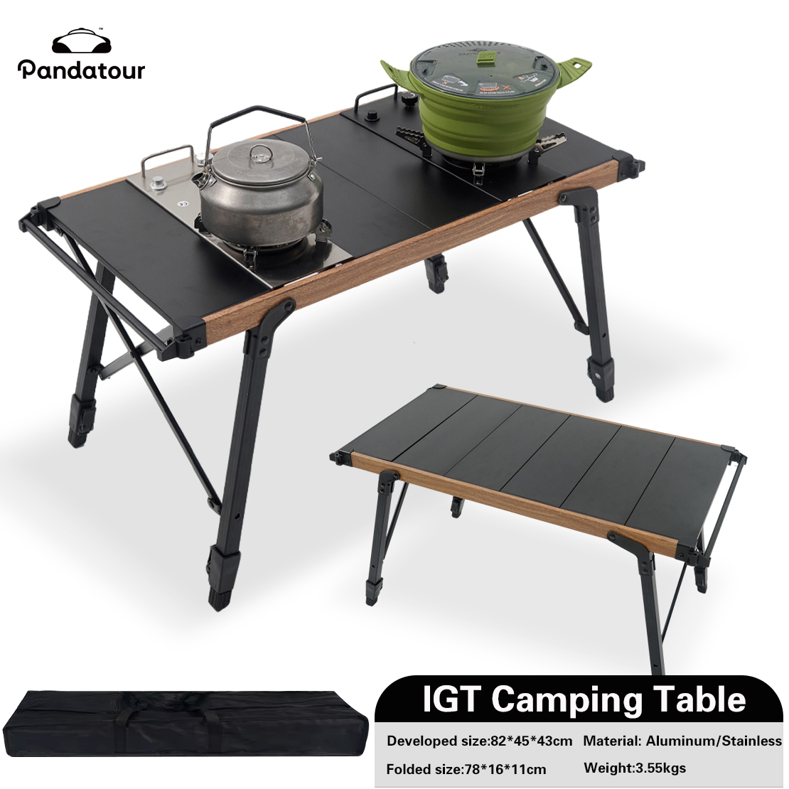 Pandatour IGT Camping Table Fo - Camping Cooking Pan のレビューと価格