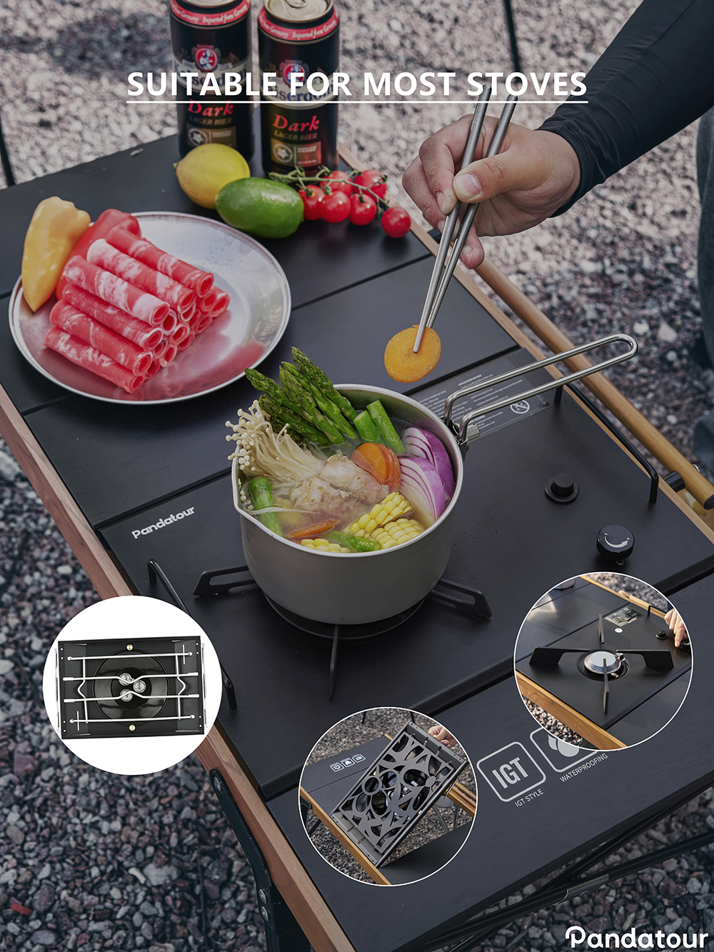 Pandatour IGT Camping Table Fo - Camping Cooking Pan のレビューと価格