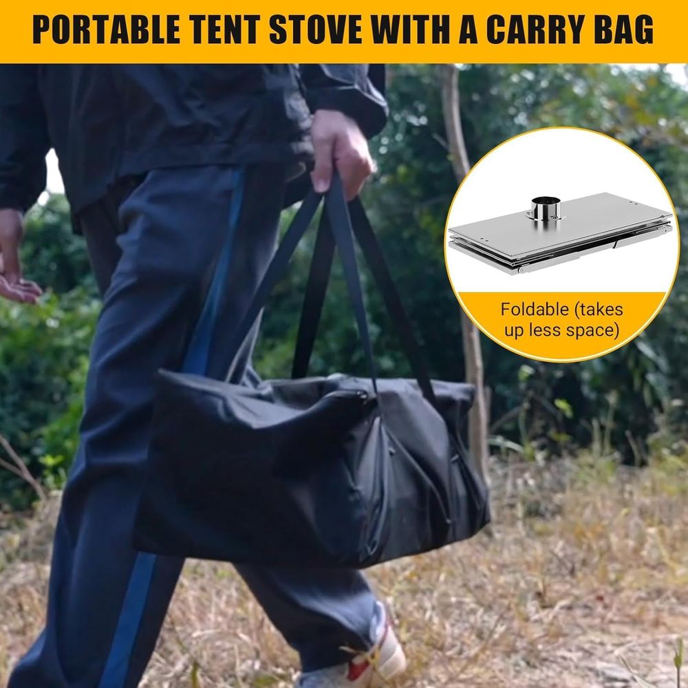 Portable Stainless Steel Campi - Camping Cooking Tent のレビューと価格