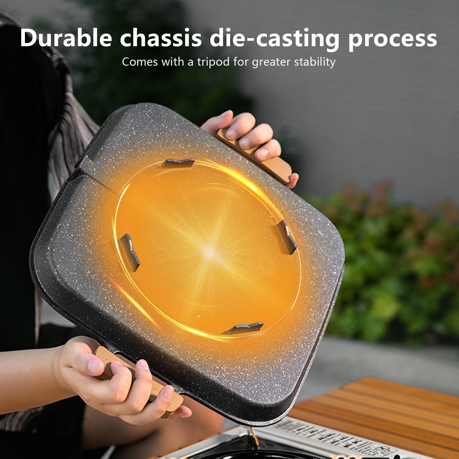BISINNA Square BBQ Grill Pan N - Camping Cooking Pan のレビューと価格