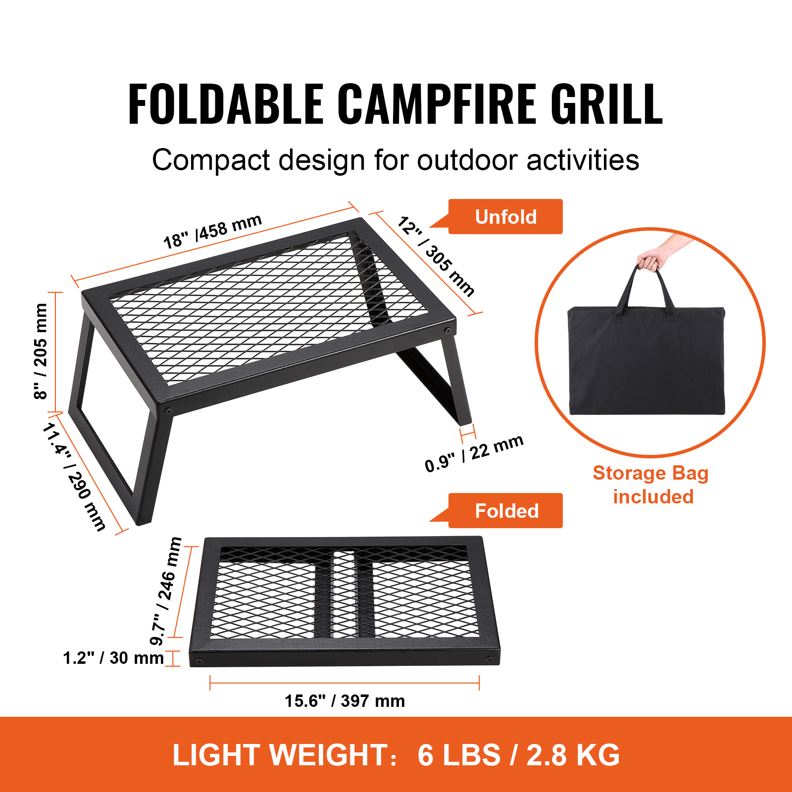 SucceBuy 18/24in Barbecue Char - Camping Cooking Area のレビューと価格