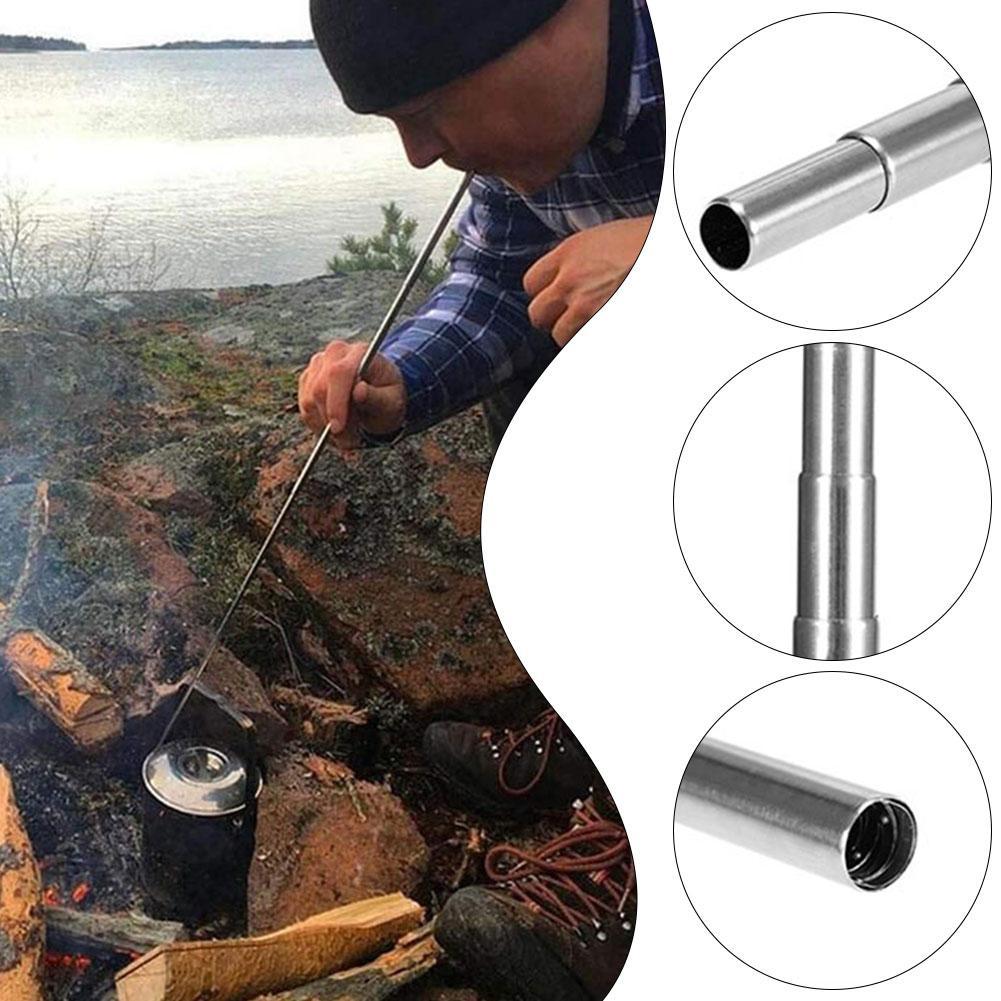 Stainless Steel Telescopic Fir - Camping Cooking Youtube のレビューと価格
