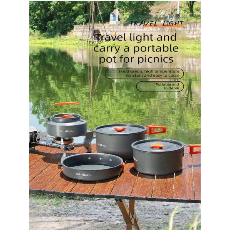 10 Pack Non Stick Camping Cook - Camping Cooking Ware Set のレビューと価格