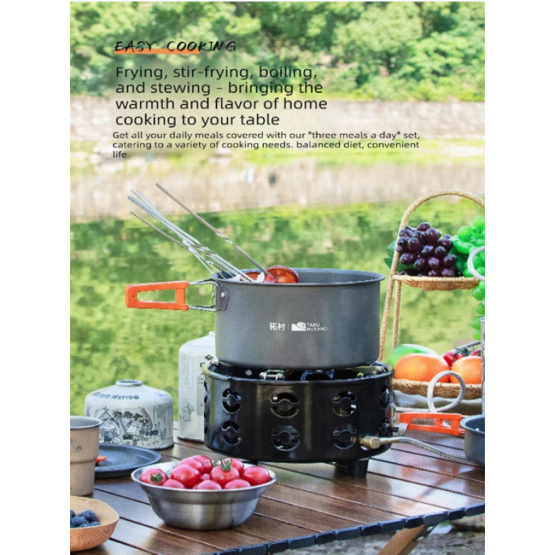 10 Pack Non Stick Camping Cook - Camping Cooking Ware Set のレビューと価格