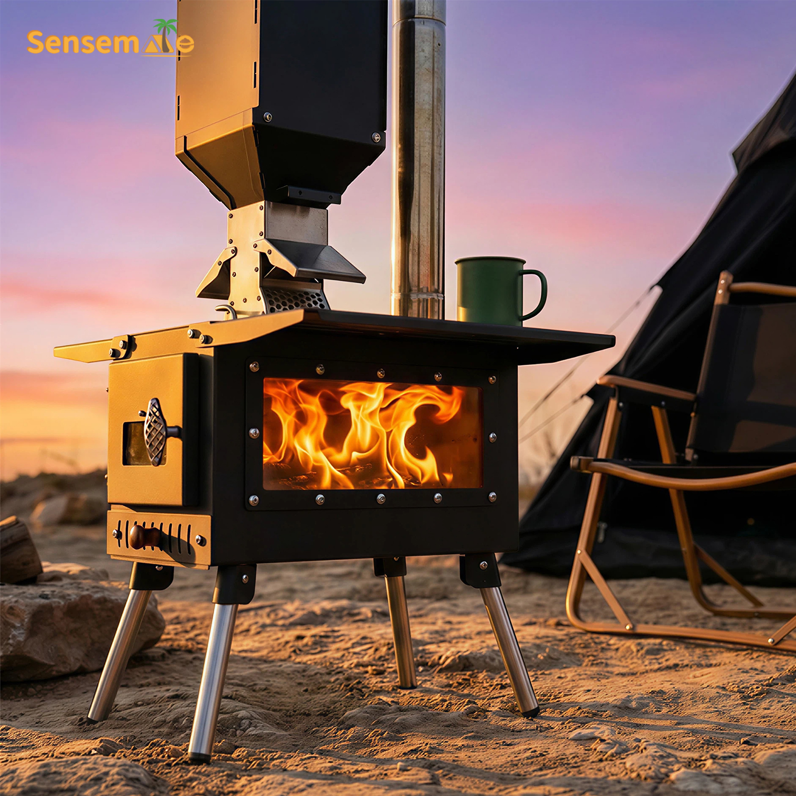 Pellet Stove Camping Stainless - Camping Cooking Tent のレビューと価格