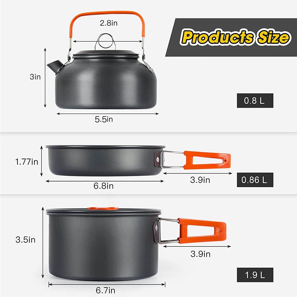 Outdoor camping cooking set, n - Camping Cooking Ware Set のレビューと価格
