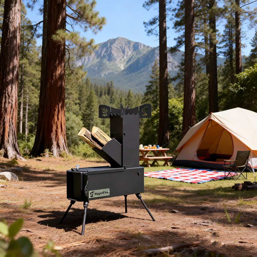 Collapsible Rocket Stove with  - Camping Cooking Set With Bag のレビューと価格