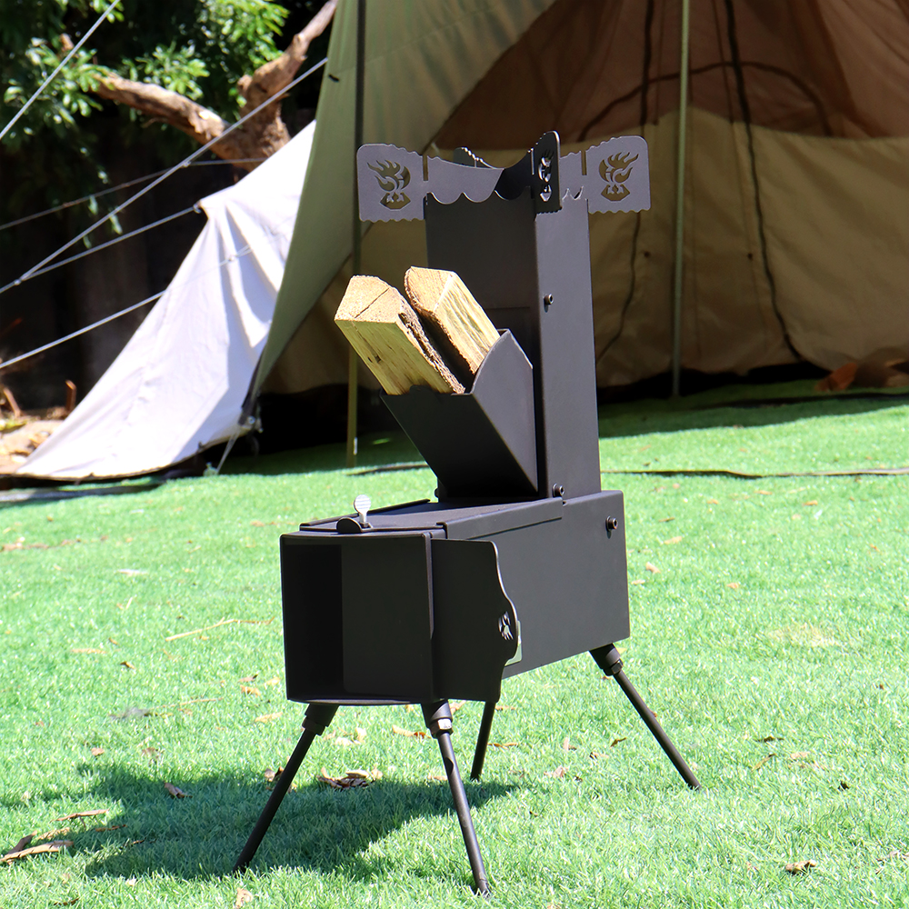 Collapsible Rocket Stove with  - Camping Cooking Set With Bag のレビューと価格