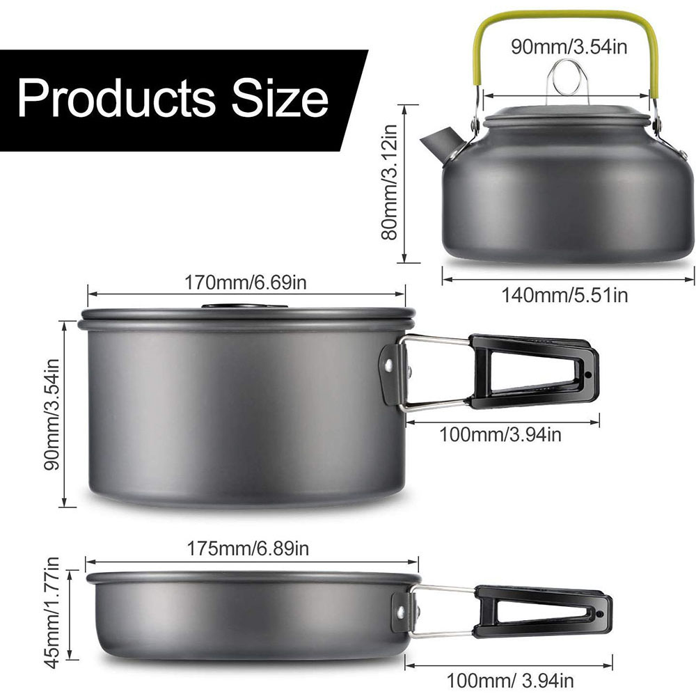 Outdoor camping cookware set m - Camping Cooking Pan のレビューと価格
