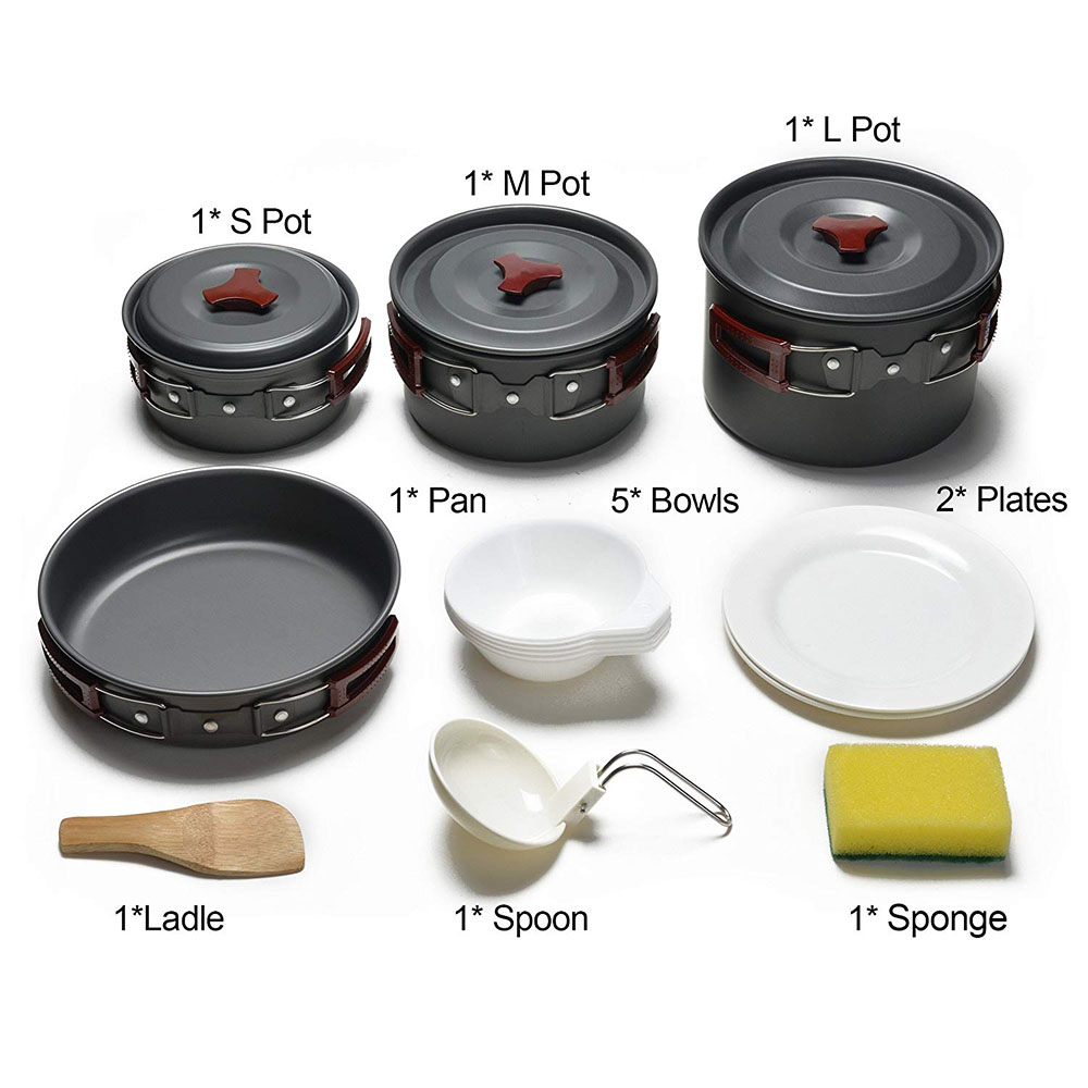 Outdoor Camping Cookware Kit N - Camping Cooking Ware Set のレビューと価格