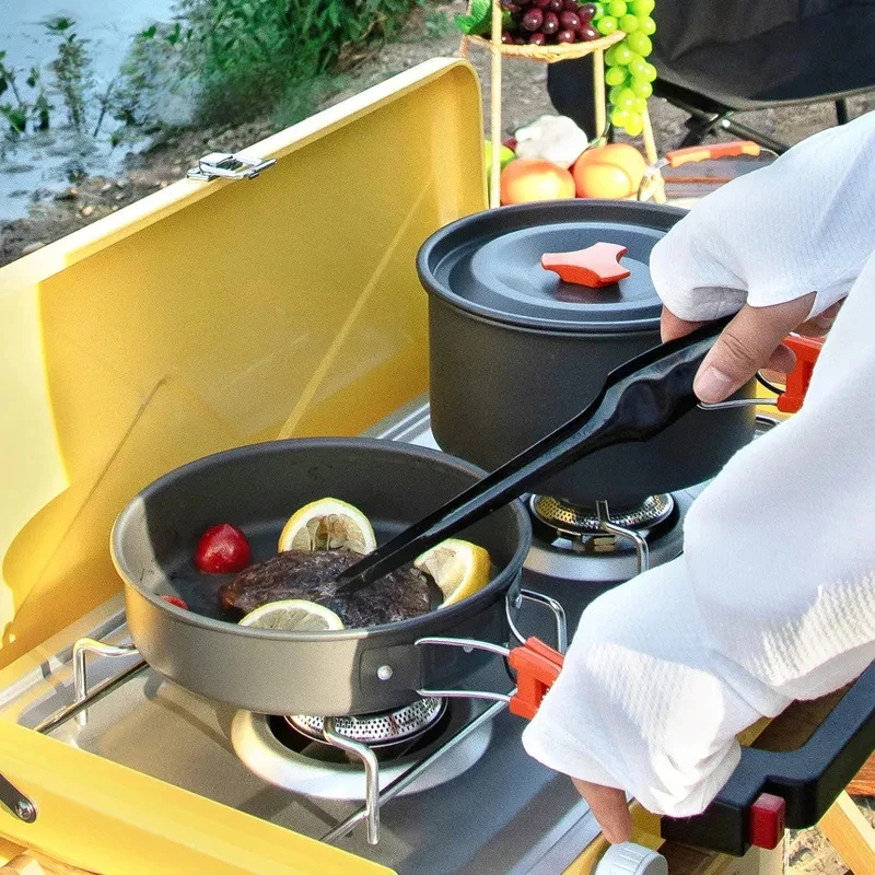 Camping Cookware Set Outdoor P - Camping Cooking Ware Set のレビューと価格