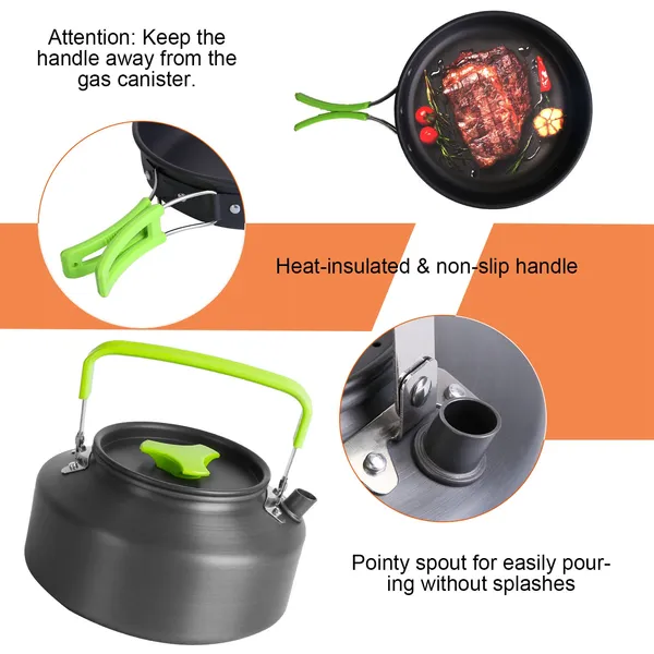 16pcs Camping Cooking Ware Set - Camping Cooking Ware Set のレビューと価格